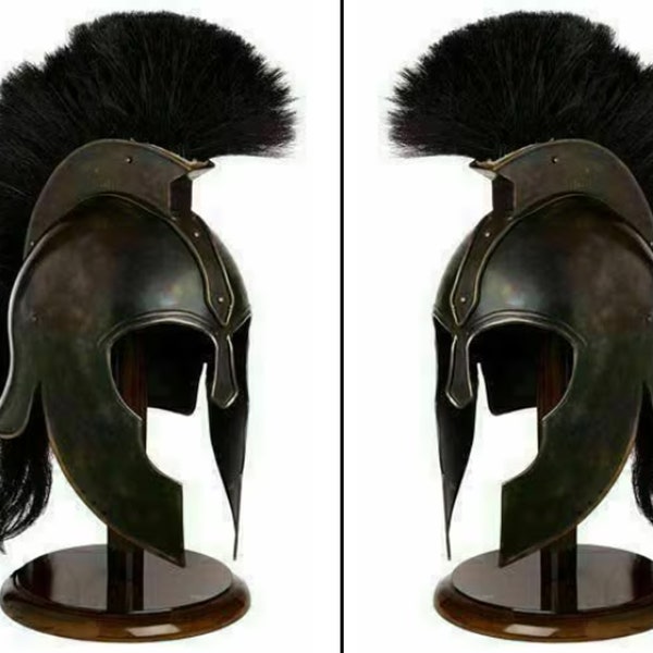 Antique Armor Troy Achilles Helmet Medieval Knight Crusader Greek Spartan Helmet Best For Replica, Collection, Wearable Fighting Halloween