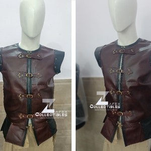 Medieval Italian Leather Jerkin Medieval Viking Leather Armor Best for Renaissance Fair Reenactment LARP SCA Halloween