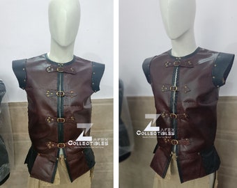 Medieval Italian Leather Jerkin Medieval Viking Leather Armor Best for Renaissance Fair Reenactment LARP SCA Halloween