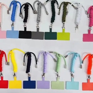 Freisprech-Handyhalter, Umhängeband, universell, passt die Farben an, sicherer Telefongurt, Unisex-Halskette, Qualität, UK-Verkäufer oder Patch Bild 8
