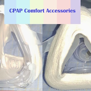 2 pieces Cpap Mask Liner for Mouth Masks UNIVERSAL Fits most Masks Fabric Barrier Reuseable Elasticated Wrap Around LATEX FREE