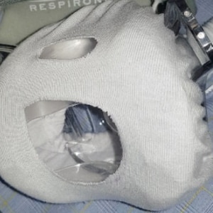 2 housses adaptées au masque Fisher & Paykel EVORA FF CPAP BiPaP masque hybride Confort, doublure en coton doux, doublure en jersey, taille unique image 3