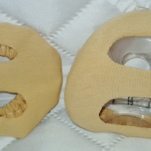 2x Överdrag som passar Philips AMARA VIEW, även kompatibel med Resmed Airfit F30 CPAP BiPaP Hybrid-mask, bekväma bomullsfodral, jersey, universal passform