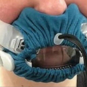 2x Mask Covers CPAP BIPAP Ventilator compatible Dreamwear FFace + ResMed Airfit F30i Comfort from silicone irritation discomfort Cotton