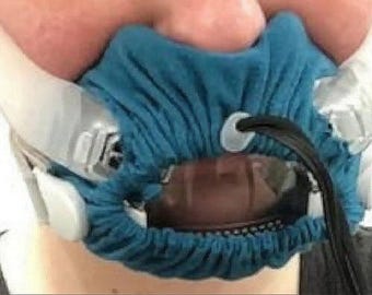 2x Mask Covers CPAP BIPAP Ventilator compatible Dreamwear FFace + ResMed Airfit F30i Comfort from silicone irritation discomfort Cotton