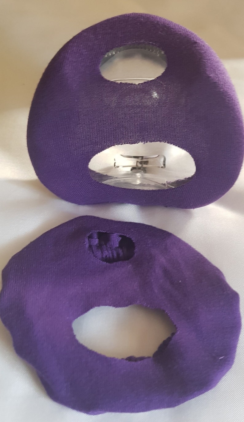 2 housses adaptées au masque Fisher & Paykel EVORA FF CPAP BiPaP masque hybride Confort, doublure en coton doux, doublure en jersey, taille unique image 5