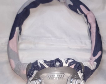 3 Stück Behelfsmaske BIPAP Beatmungsmasken Covers passend für Phillips DreamWear/ResMed 30i Comfort Pad Schutz vor Silikonreizungen Pink Camouflage