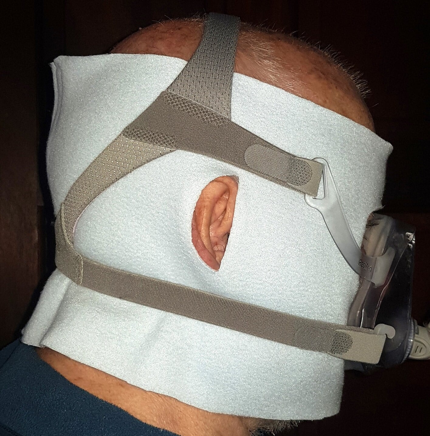 CPAP BIPAP Wrap Around Face Head Hair Protection Cove Full Etsy