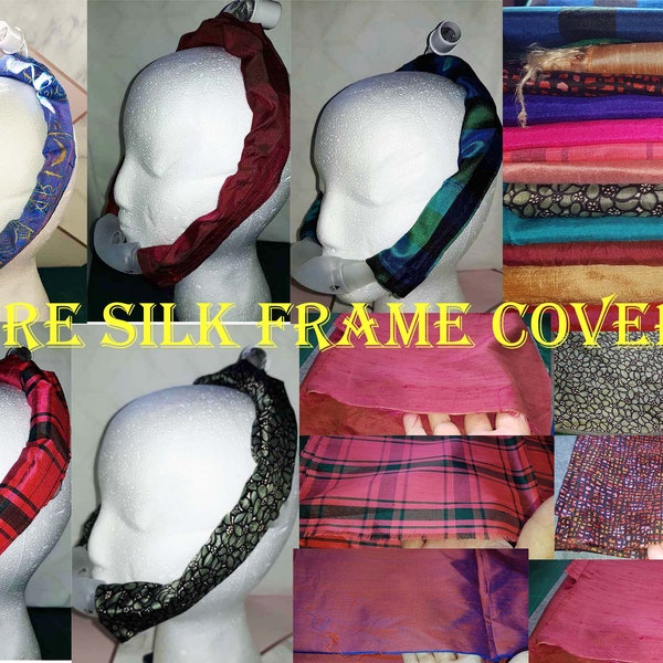 PURE SILK CPaP Mask Frame Covers to fit DreamWear +ResMed AirFit 30i Frames Hair Saver Comfort Cover hides Silicone Smooth Slippy Unisex
