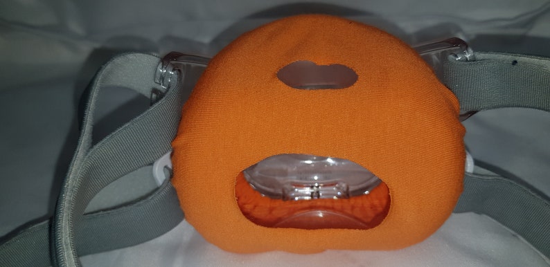 2 housses adaptées au masque Fisher & Paykel EVORA FF CPAP BiPaP masque hybride Confort, doublure en coton doux, doublure en jersey, taille unique image 6