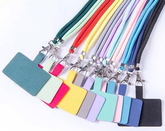 Handsfree Mobile Phone Holder Crossbody Lanyard Universal Adjusts Colours Secure Phone Strap Tether Unisex Necklace Quality UKseller orPatch