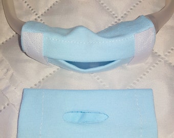 2 x Nasenpolsterbezüge, kompatibel mit ResMed Airfit N30/N30i, Dreamwear CPAP-Maske, Baumwolljersey, Komforteinlagen, Barriere für Silikon, viele Farben