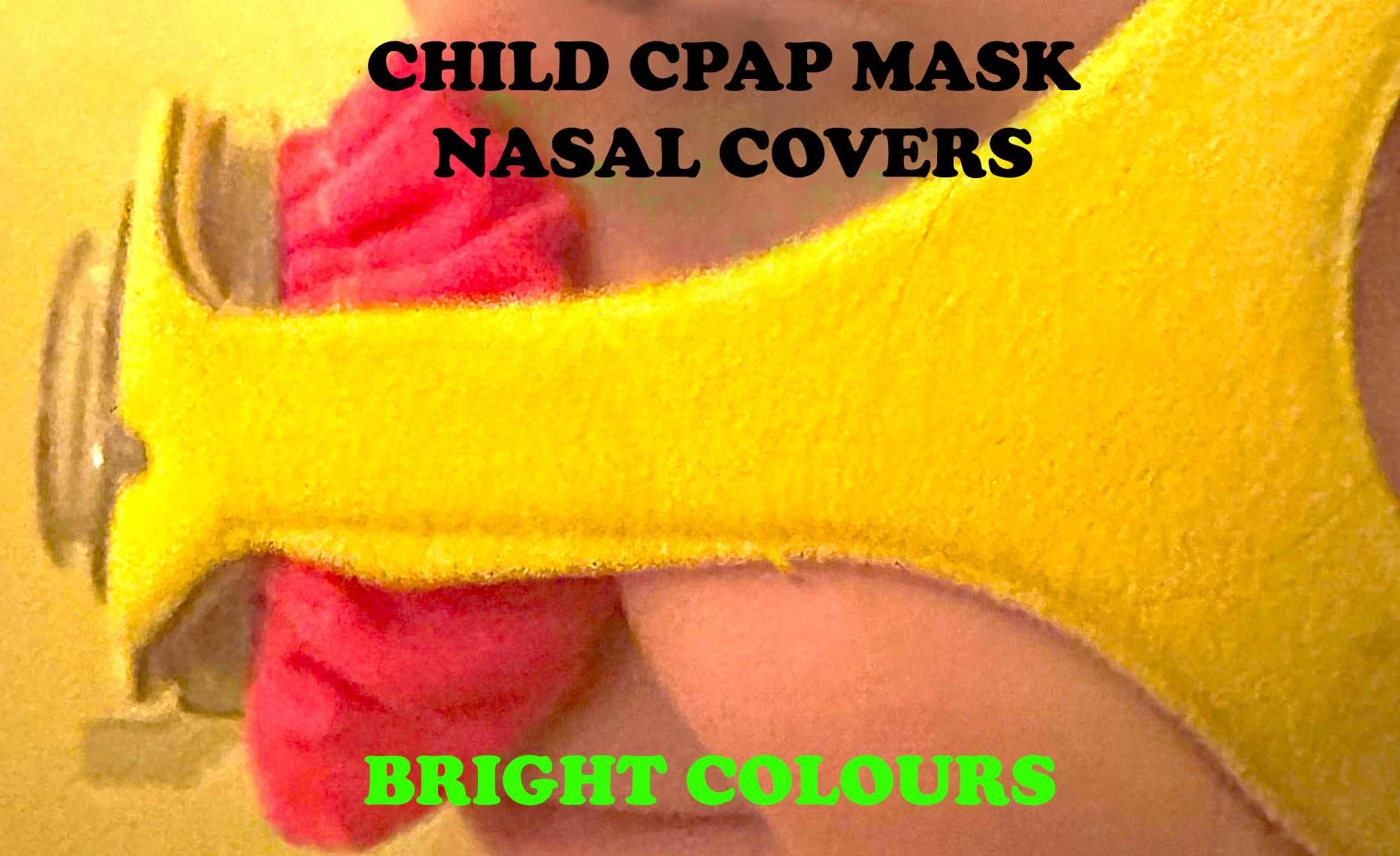CPAP Cotton Mask Covers Children Kids to fit Philips Wisp PN841 Model Pediatric Nasal Masks Jersey Silicone protection Reusable Bold colours