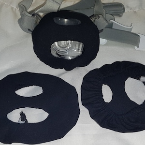 2 housses adaptées au masque Fisher & Paykel EVORA FF CPAP BiPaP masque hybride Confort, doublure en coton doux, doublure en jersey, taille unique image 4