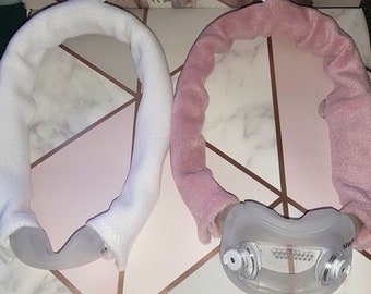 CPAP Mask Frame Cover to fit ResMed F30i Airfit N30i P30i+DreamWear Comfort Soft Liner Barrier from silicone Fleece helps indents Hair Saver