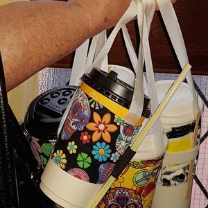 Cup Holder Tote Bag Etsy UK