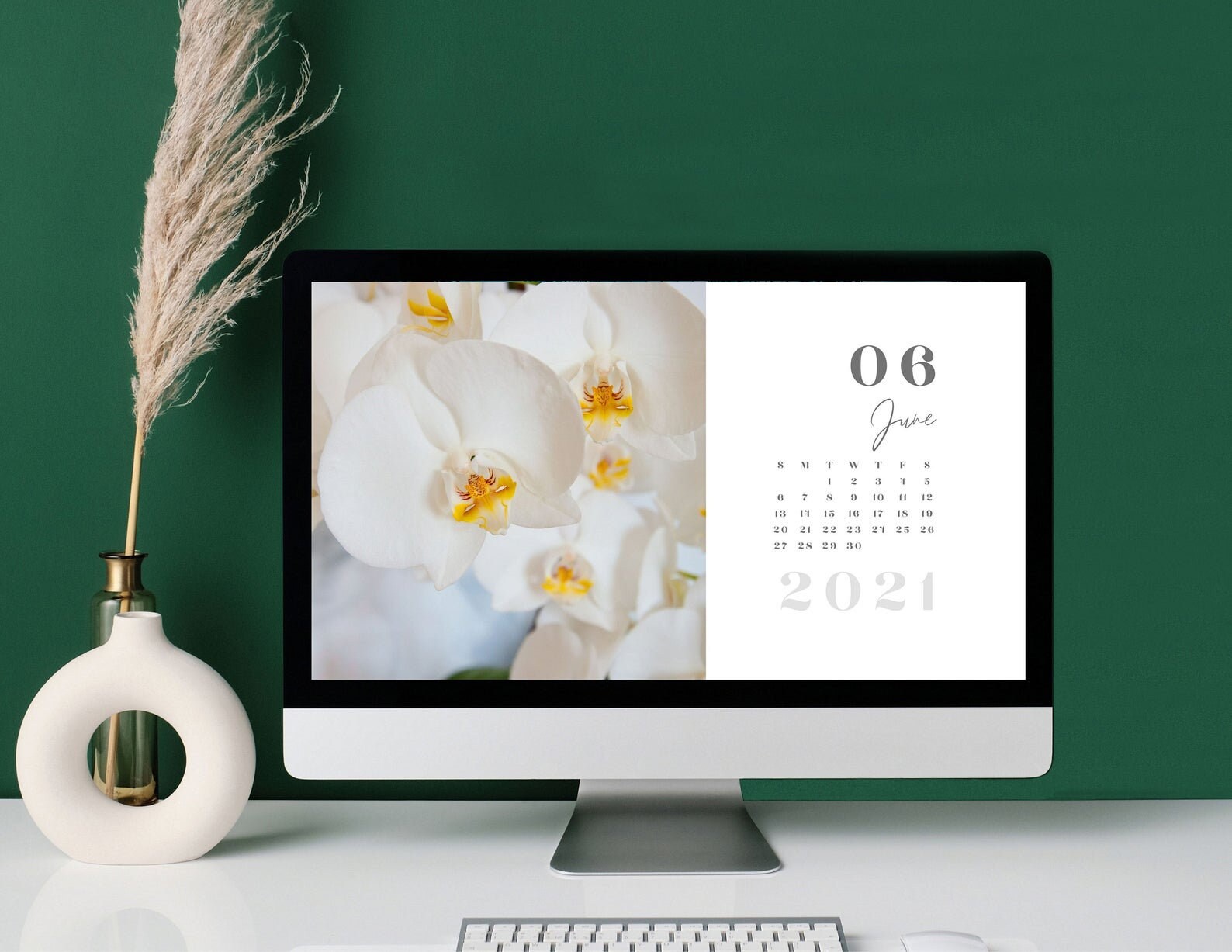 Desktop Calendar Wallpaper Monthly Desktop Calendar PC Etsy