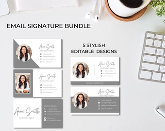 Email Signature Template | Image Email Signature | Professional Real Estate Picture Signature| Realtor Gmail Design| Realtor Marketing Tool