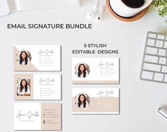 Email Signature Template | Image Email Signature | Professional Real Estate Picture Signature| Realtor Gmail Design| Realtor Marketing Tool