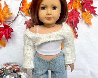Totally Tank, Cropped Tank Top for American Girl Dolls, Trendy Top for 18 Inch Dolls