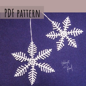 Spiky Snowflakes Easy Crochet CAL PATTERN Instant Download image 1