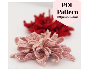 Einfache Chrysantheme-Häkelanleitung: Anfänger mit Blumenmotiv (PDF Download)