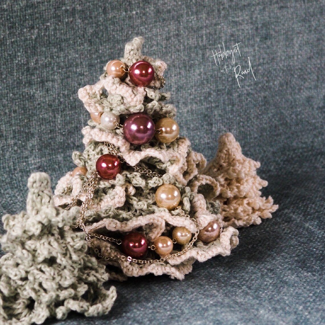 Vintage Mini Crochet Christmas Trees Crochet Along PATTERN Etsy