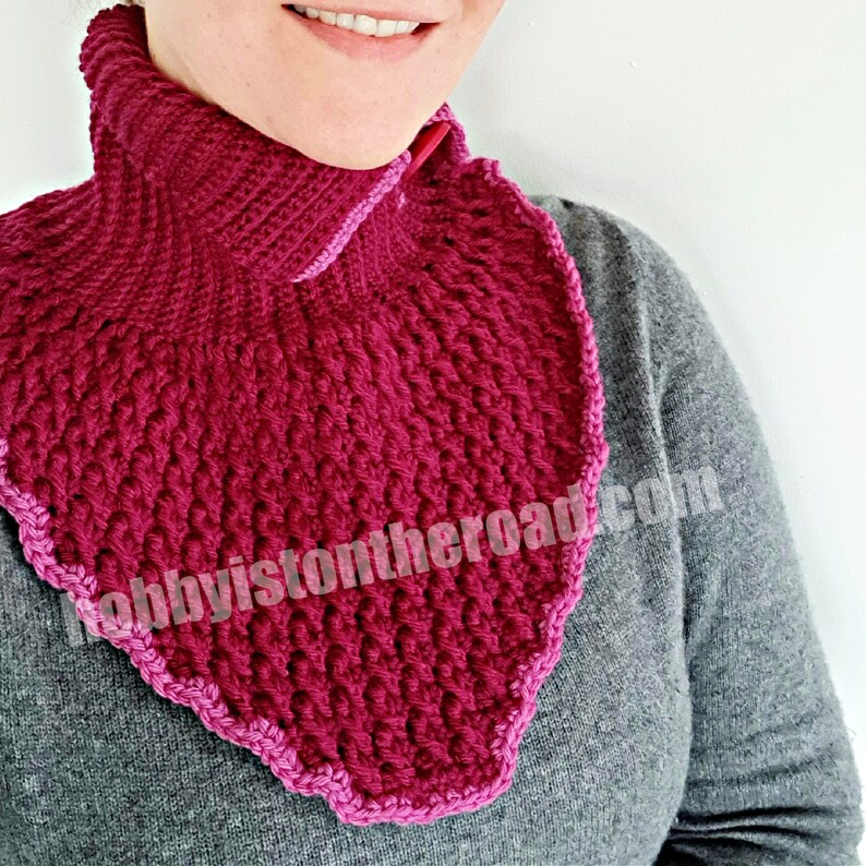 Alines Neckwarmer Crochet PATTERN Crocheted Neck Warmer Etsy UK