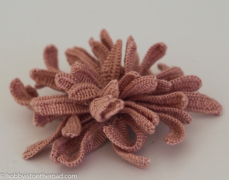 Easy Crochet Chrysanthemum Basic Beginner Flower with Video Etsy