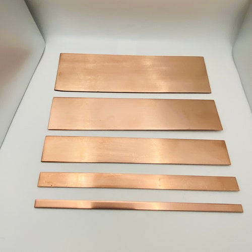 14 Gauge Copper Bracelet Blanks Metal Blanks Copper Etsy