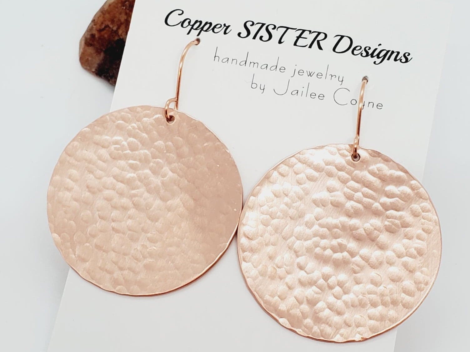 20 Gauge Copper Discs Hand Stamping Blanks, Metal Blanks, Copper