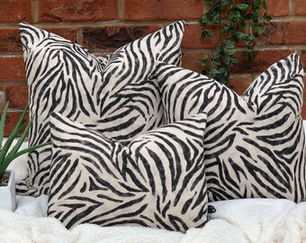 Zebra cushion | Etsy Shop Zebra Print Pillow Covers UK