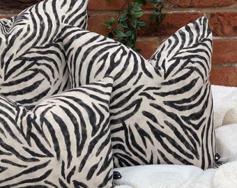 Zebra cushion | Etsy Shop Zebra Print Pillow Covers UK