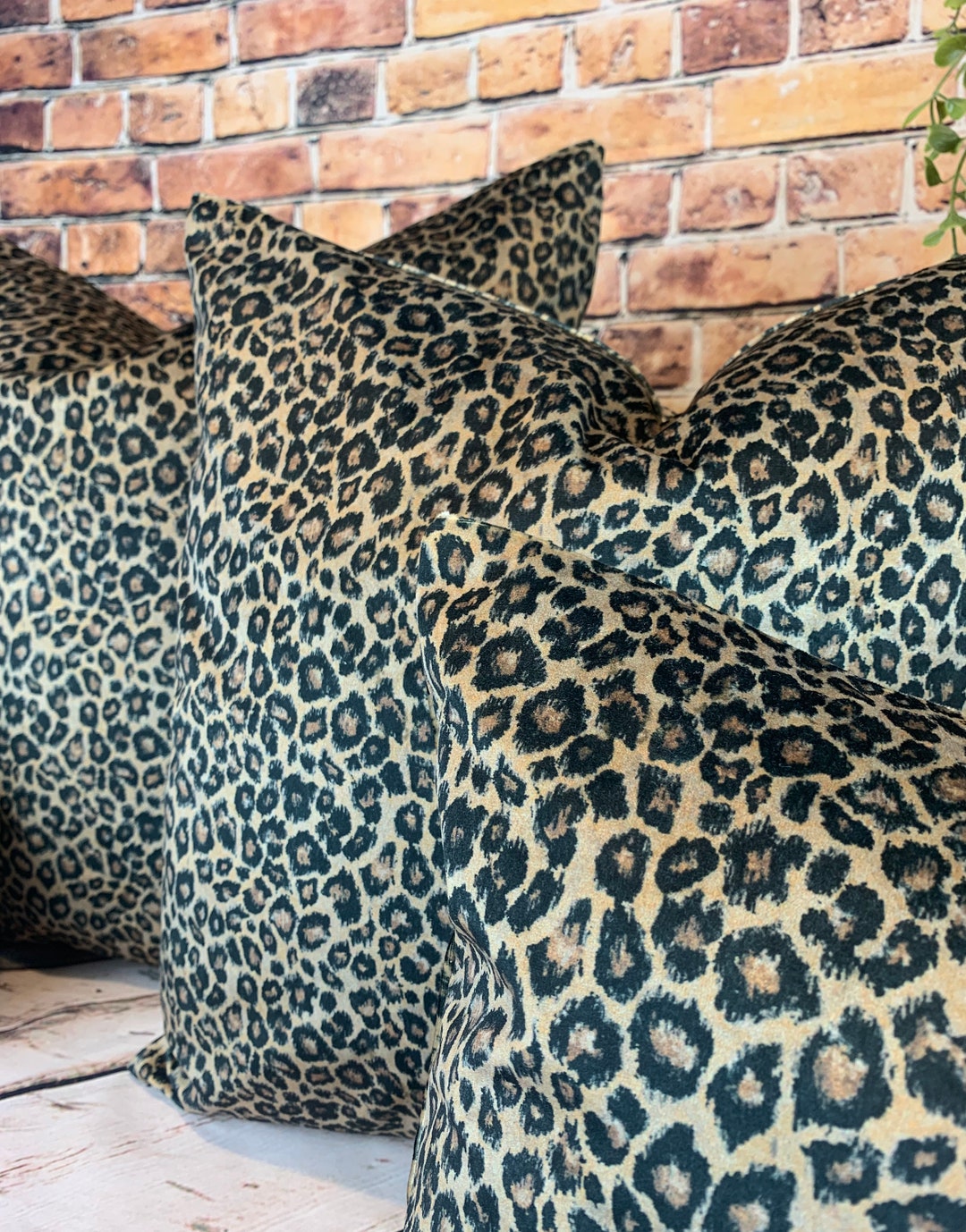Animal Print Cushion Leopard Print Cushion Velvet Pillow Etsy UK