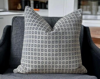 Boho Cushion, Scandi Pillow, Geometric Throw Pillow, Cushion Cover UK, Grey Cushion, Natural cushions