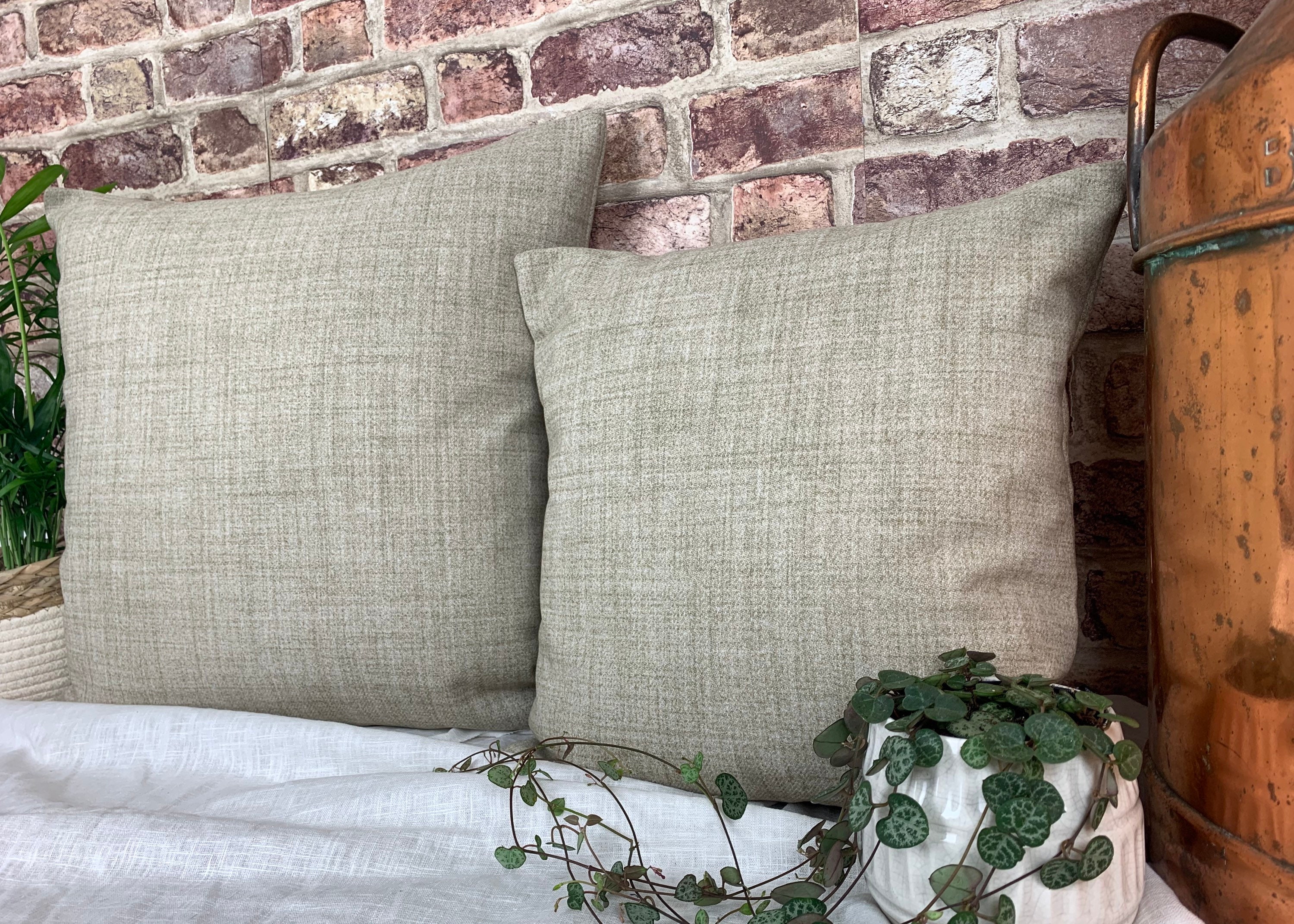 Wool Cushion Cover Cream Cushion Cover Uk Wool Plaid Pillow Etsy UK