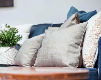 Velvet Cushion, Cushion Cover UK, Cream Distressed Velvet Cushion, Gold Velvet Scatter Cushion, Shabby Chic Pillow,