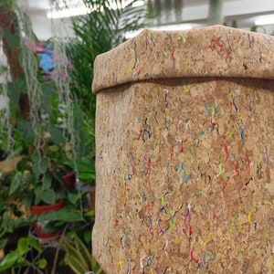Indoor Planter, Fabric Plant Pot, Indoor Plant Pot UK, Fabric Planter, Vegan Plant Holder, Fabric Plant Pot, Cork Plant Pot