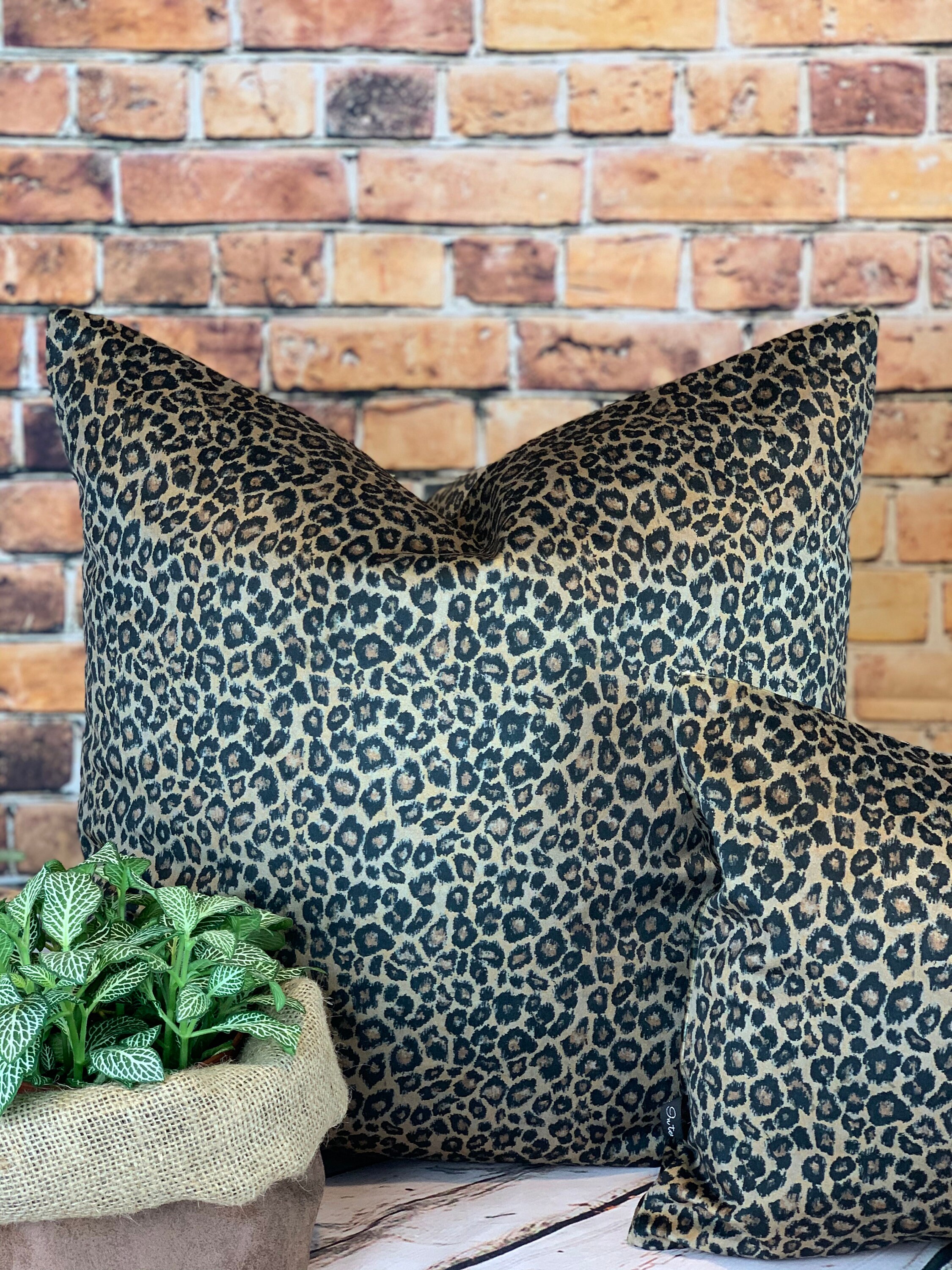 Animal Print Cushion Leopard Print Cushion Velvet Pillow Etsy UK