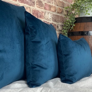 Velvet Cushion, Navy Velvet Cushion, Navy Pillow, Dark Scatter Cushion, Cushion Cover UK, Navy Cushion, Cushion Covers Uk, Velvet Pillow