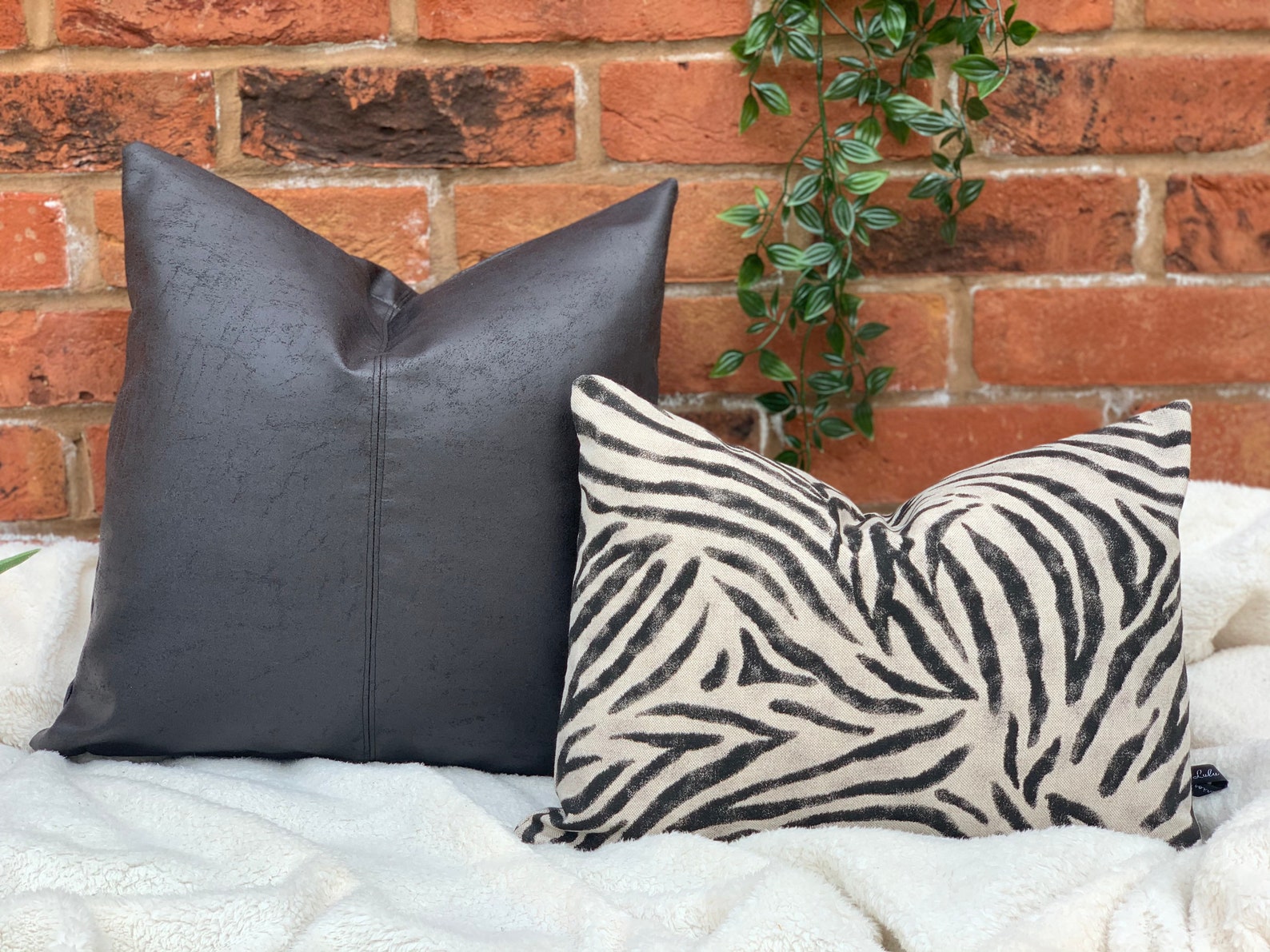 Zebra Print Cushion Animal Print Cushion Cushion Covers UK Etsy