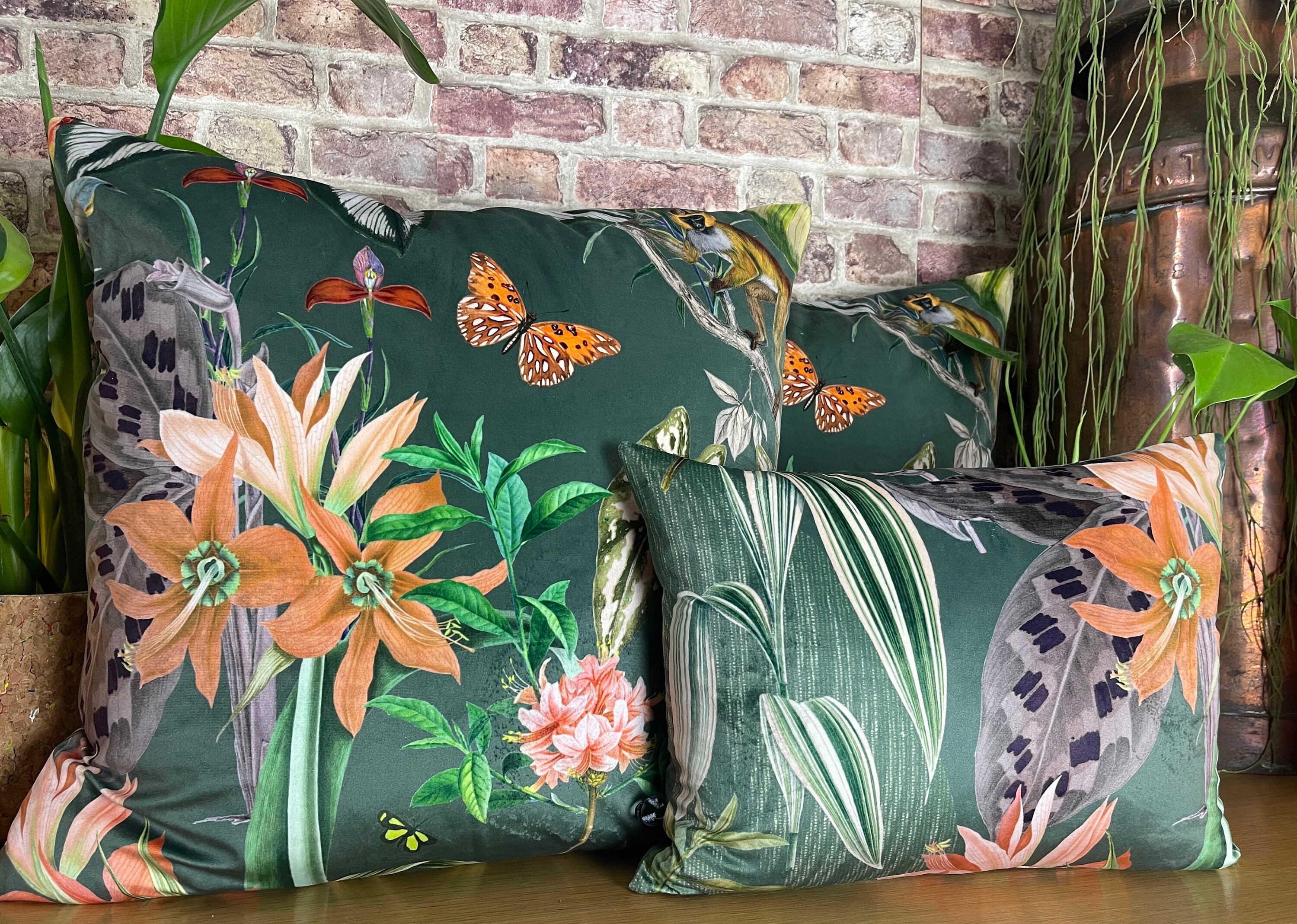 Tropical clearance print cushions
