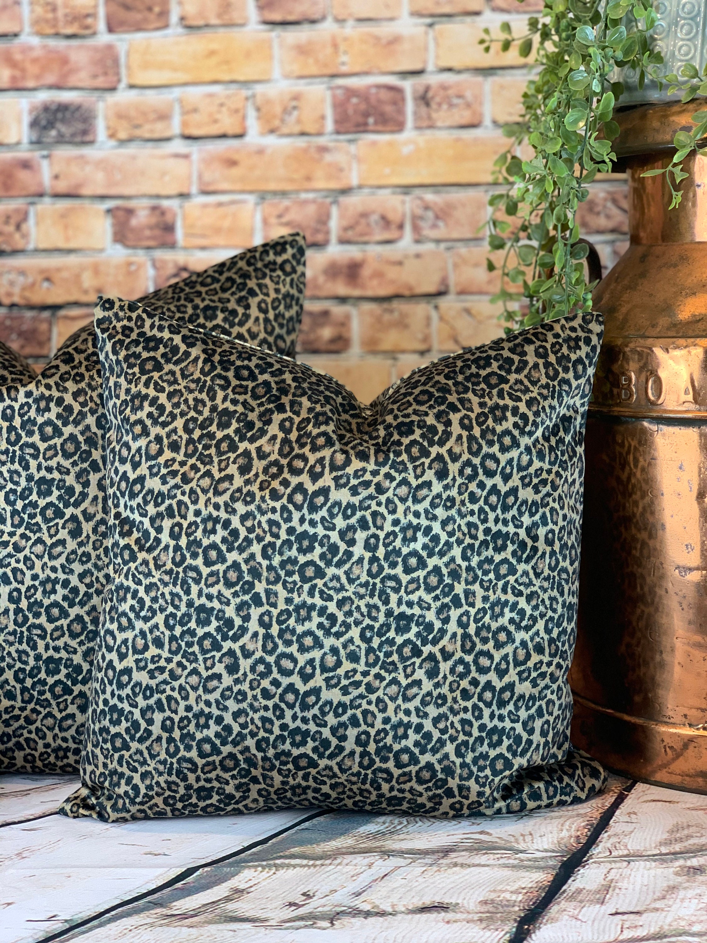 Animal Print Cushion Leopard Print Cushion Velvet Pillow Etsy UK