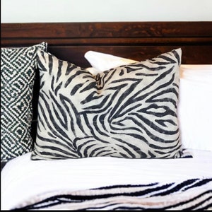 Zebra Print Cushion, Animal Print Cushion, Cushion Covers UK, Animal Print Pillow, Zebra Pillow
