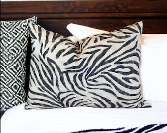 Zebra Print Cushion, Animal Print Cushion, Cushion Covers UK, Animal Print Pillow, Zebra Pillow