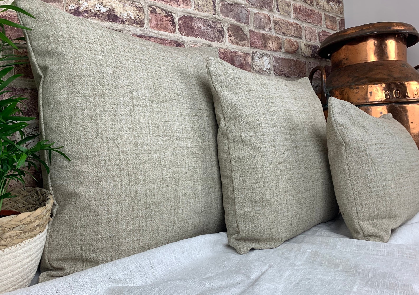 Wool Cushion Cover Cream Cushion Cover Uk Wool Plaid Pillow Etsy UK