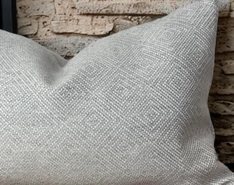 Geometric Cushion uk, Grey Pillow UK, Pattern Pillow UK, Cushion Cover UK, Light grey Wool Cushion, Grey Geometric uk