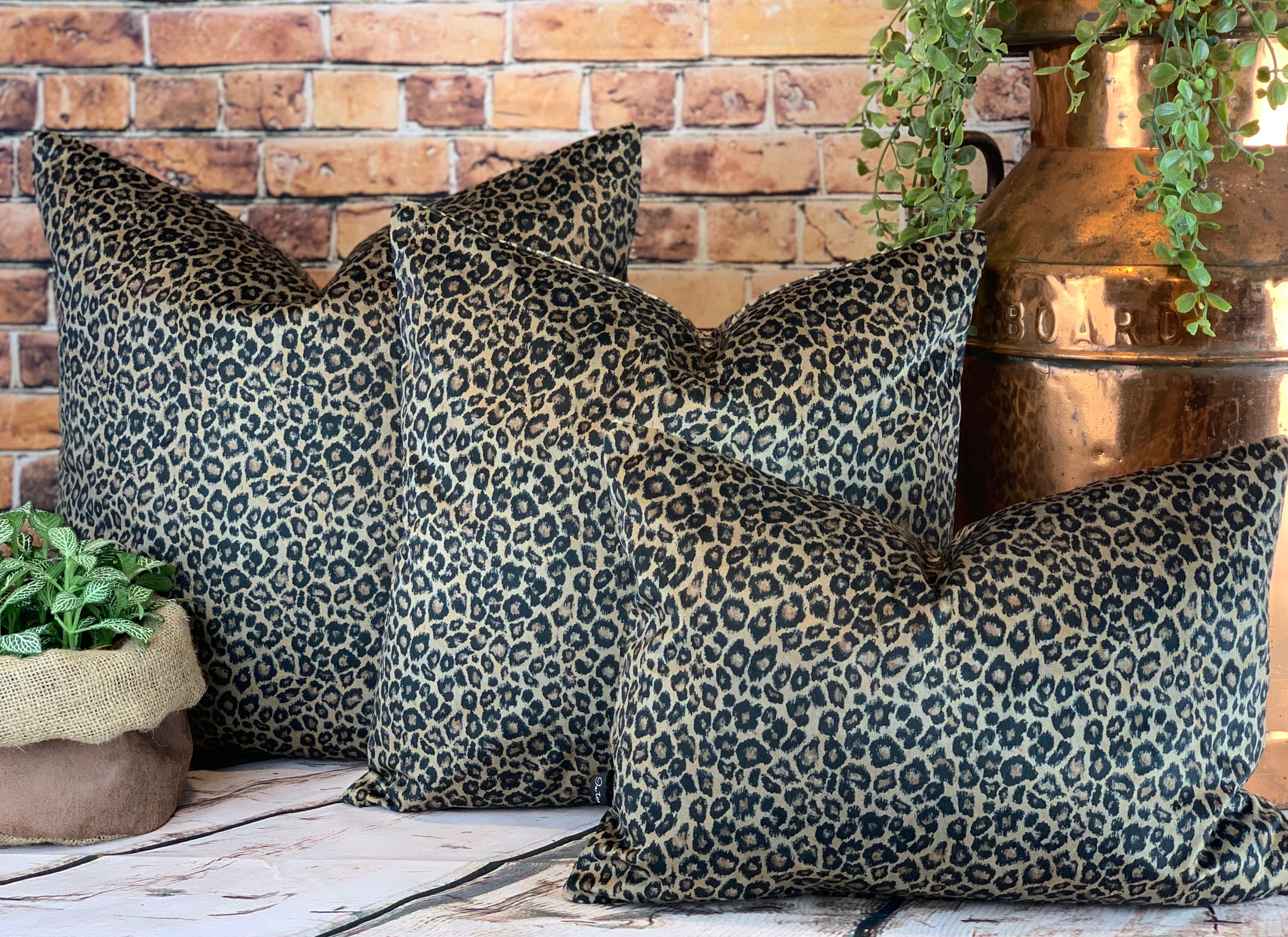 Animal Print Cushion uk Leopard print Cushion Velvet Cushion Etsy