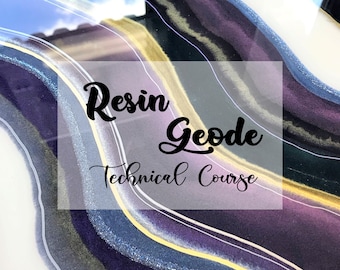 Resin geode technical course | Learn how to make resin geode artwork