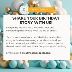 dog birthday party blog
